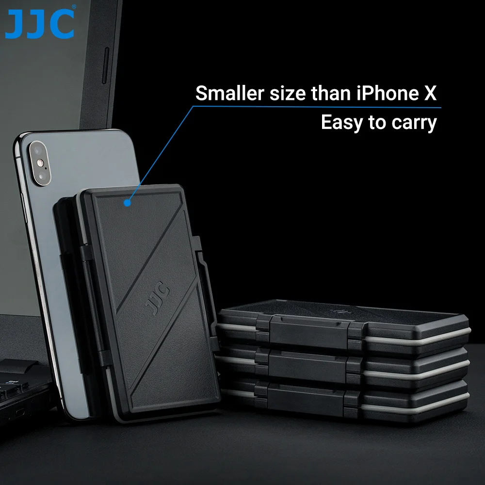 JJC 36 Slots SD Microsd Card Case Holder Waterproof  Soft Lining for 24 TF Micro SD SDXC SDHC & 12 SD Card Organizer Storage Box