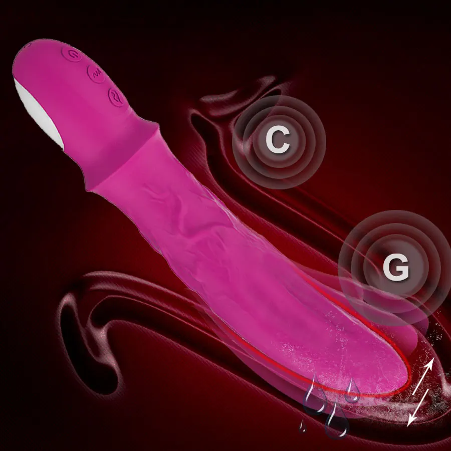 Vibratore Riscaldamento Lingua Altalena Massaggio Morbido Silicone Punto G 10 Modalità l Clitoride Stimolare Sesso Adulto T Citori_voghion.com