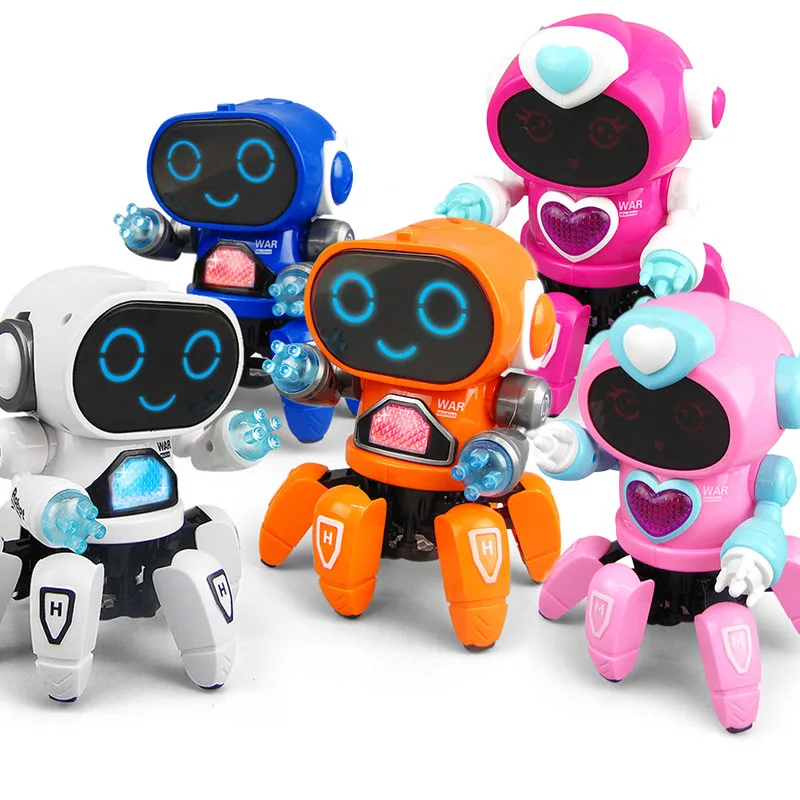 robot-poisson-electronique-a-six-griffes-pour-enfants-jouet-interactif-amusant-marche-avec-musique-cadeau-d'anniversaire-pour-garcons