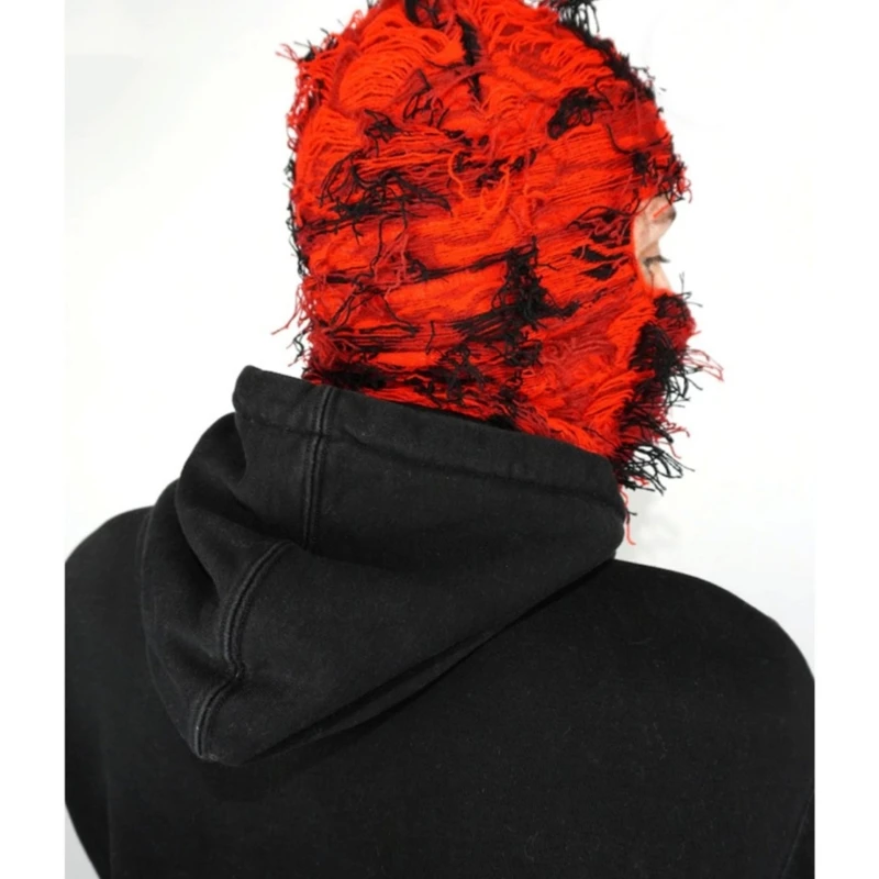 Beanie/Skull Caps Balaclava Distressed Knitted Full Face Ski Mask Para  Hombres Camuflaje Al Aire Libre Fleece Fuzzy Balaclava Ski Balaclava Gorros  Hombres Sombrero J0719 De 7,27 €