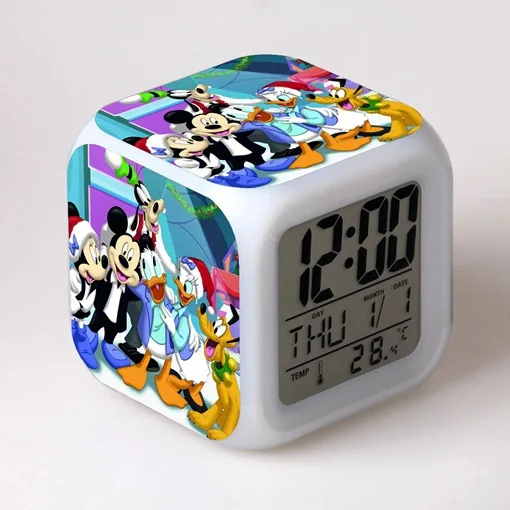 thumbnail image 1 of Figura de Sonic de anime de 8 x 8 x 8 cm, reloj despertador electrónico, reloj digital, reloj luminoso que cambia de color, regalo para niños, estudiantes y niños, 1 of 5