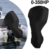 Outboard Motor Cover 420D Waterproof Boat Motor Cover 0-350HP UV-Proof Black boat marine engine cover for Boat motors 1