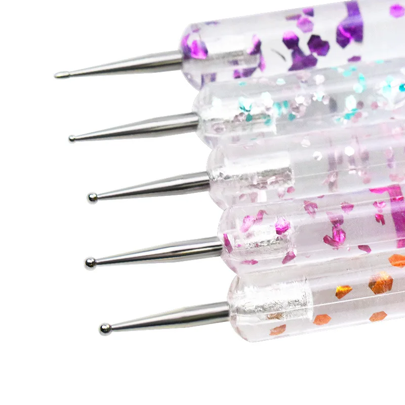 UV Gel Nail Art Brushes Dotting Drawing Painting Brush Set DIY Design Nail Art Supplies Tools Manicure Accessories Drawing Tips 6