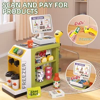Children's Supermarket Radio Toy Vending Machine Baby Puzzle Play Home Girl 3-6 Years Old 2