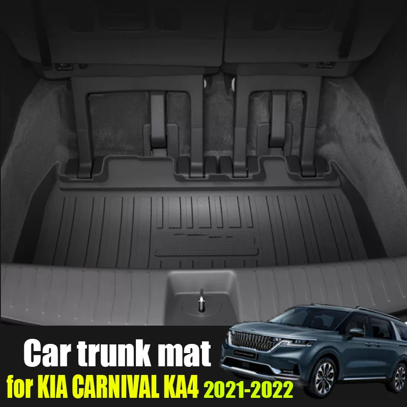 For Kia Carnival Sedona KA4 Car Luggage Compartment Mat Waterproof and
