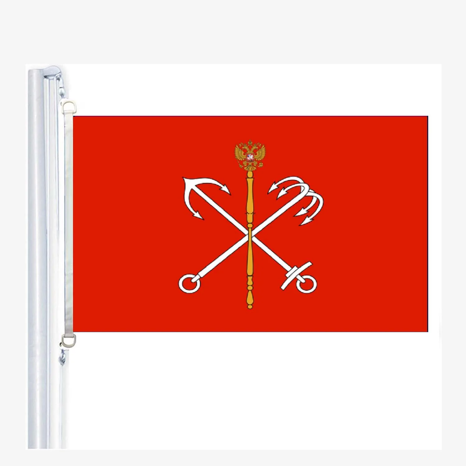 

federal municipality of Saint Petersburg flags 90 x 150 cm, 100 % Polyester, Digitaldruck