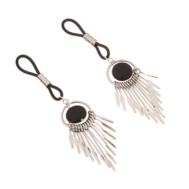 1 Pair Silicone Bell Nipple Clamp Adult Massage Teasing Training Non-Perforated Breast Nipple Toy for Sensual Play