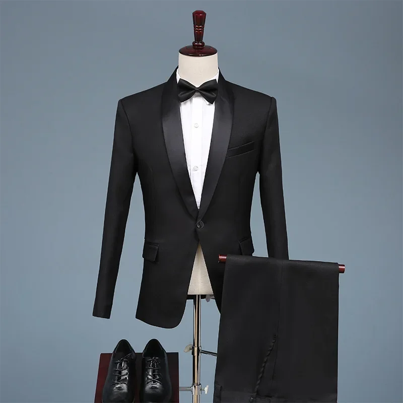 

2023 Winter New Groom Wedding Suit