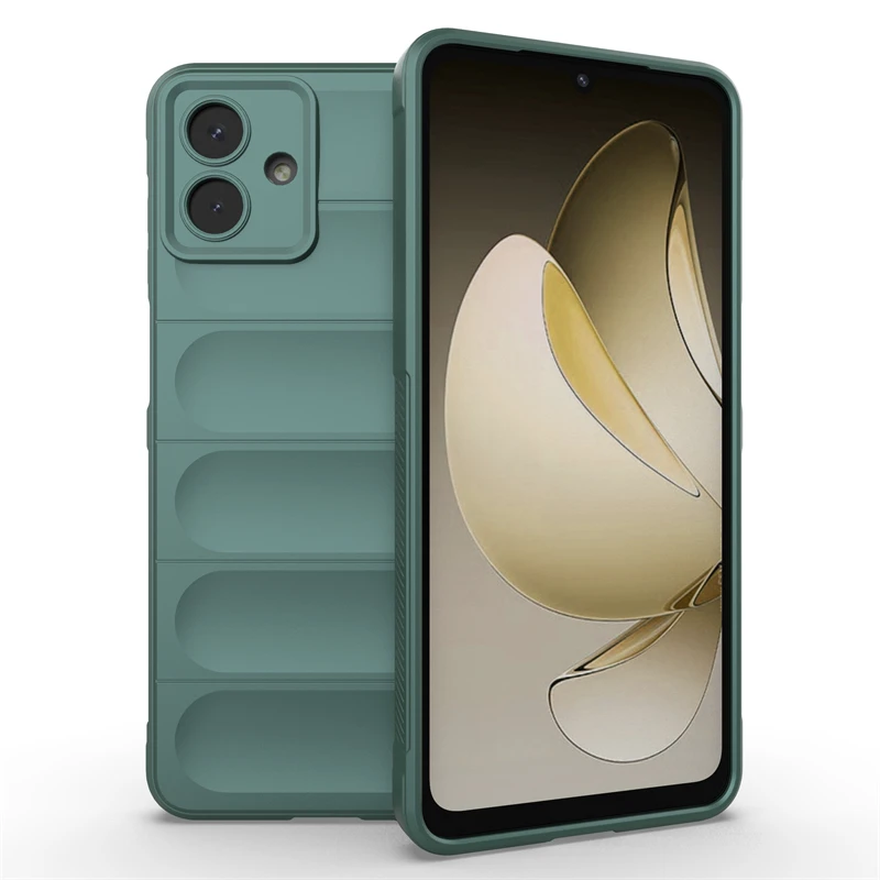 Durable Anti-Knock Soft TPU Silicone Full Back Cover in Black