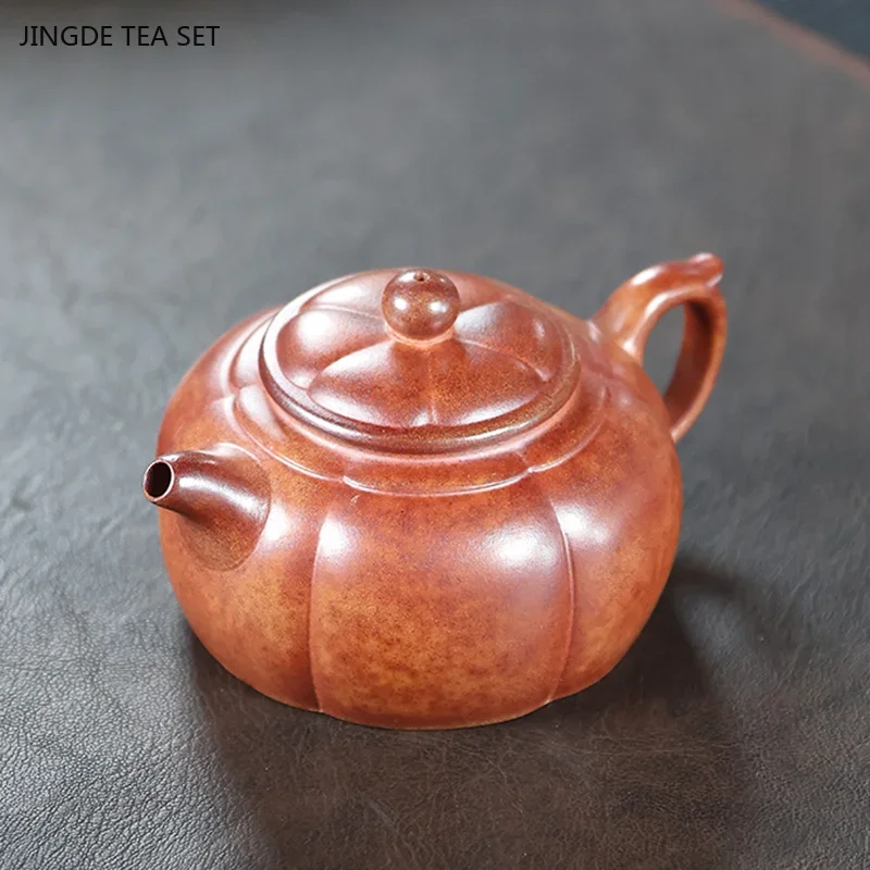 1PC 180ml Chinese Yixing purple clay teapot Handmade beauty teapot custom filter tea infuser home tea ceremony accessories