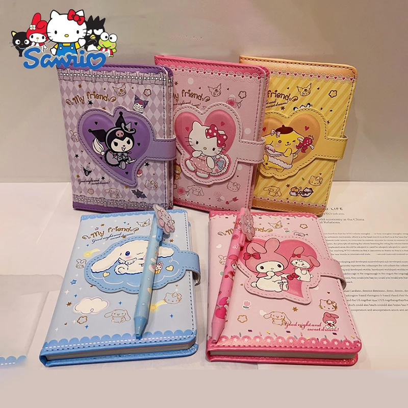 2023 Sanrio Notebook Gel Pen Hellokitty Cinnamoroll Notepad Agenda