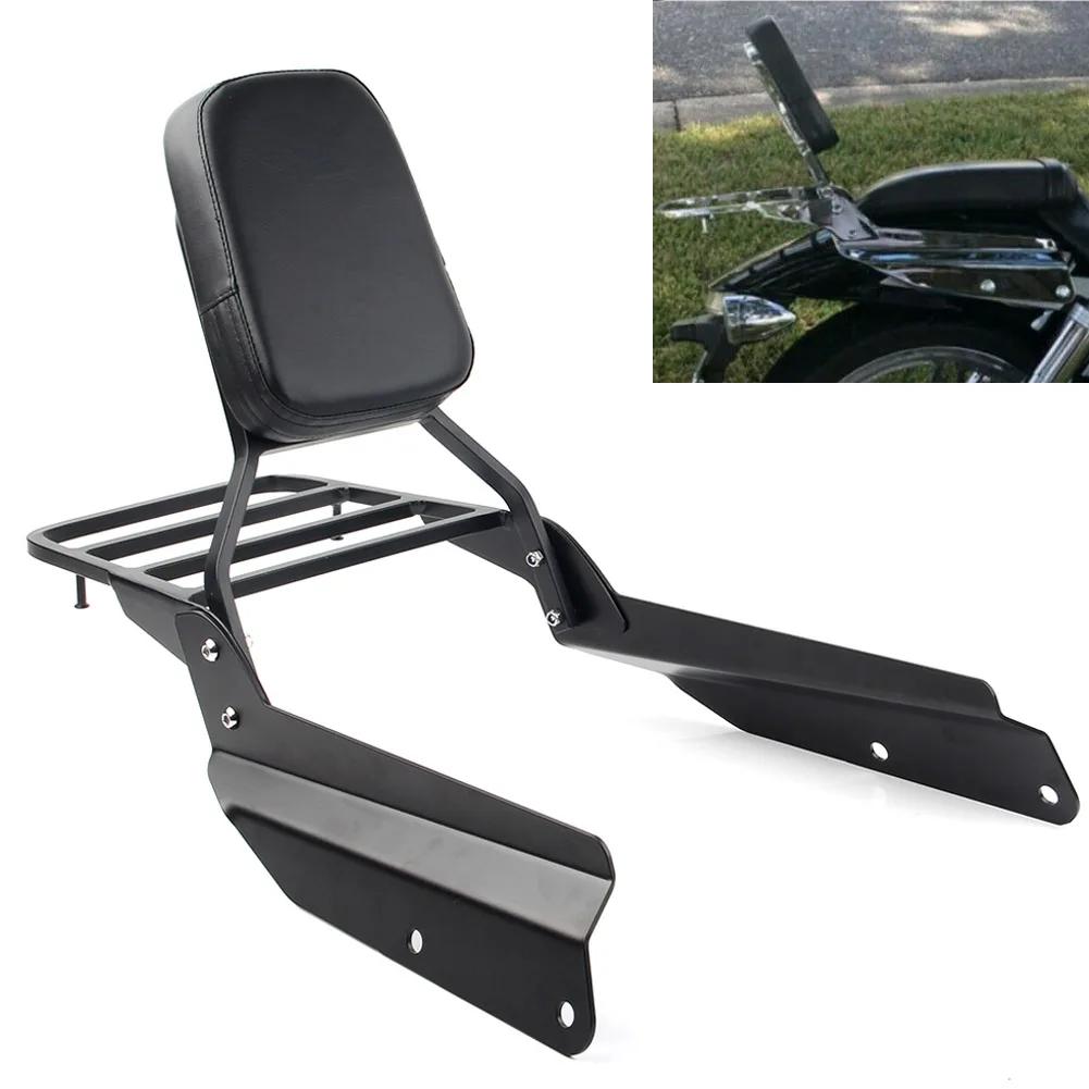 

Motorcycle Sissy Bar Backrest Luggage Rack For Honda VTX 1300C 1800C VTX 1800F 2005 2006 2007 2008 2009 2010 2011 2011 Black