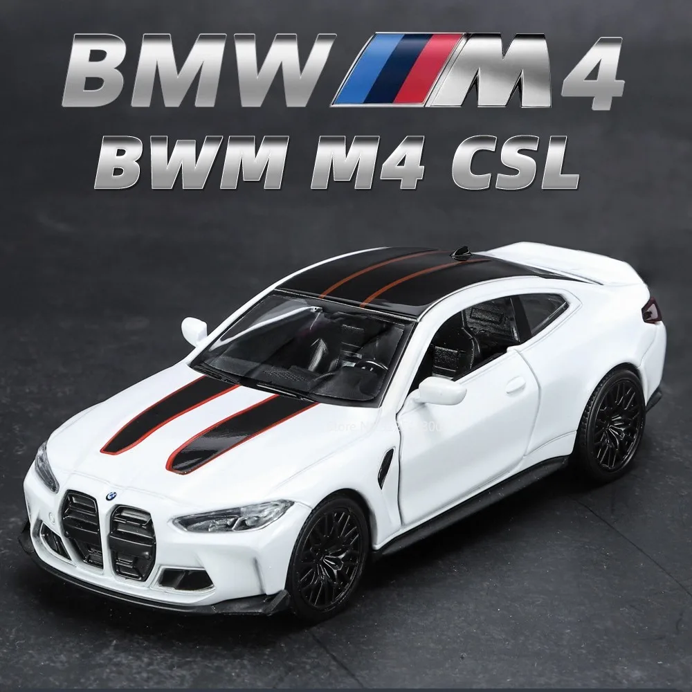 

Коллекционная Игрушечная модель автомобиля BMW M4 CLS, Коллекционная модель автомобиля из сплава под давлением с высокой яркостью, коллекционные игрушки для мальчиков, подарки на день рождения, 1/36