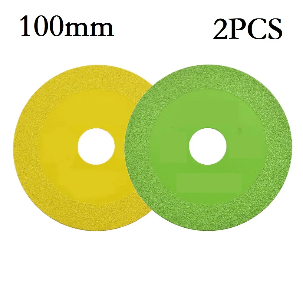 

2pcs 100mm Glass Cutting Disc 100mm Ultra-thin Saw Blade Diamond Marble Saw Blade For Jade Crystal Wine Bottle Ceramic Cutting