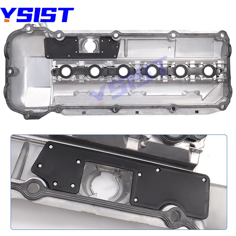 Engine pcv valve cover repair kit Aluminum Engine Valve Cover Cylinder Head Cover 11121432928 for BMW M54 M52 B20 B25 B28 E53 E36 E46 E39 X5 Z3 2.5L 2.8L 3.0L