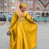 African Attire For Women Abaya Embroidery Plus Size Elegant Party Church Dress