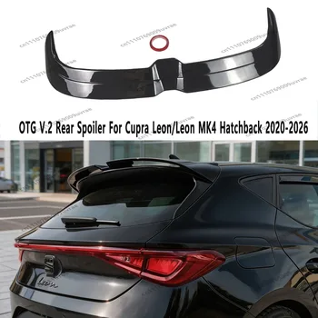 Spoiler Posteriore OTG Style V.2 Nero Lucido per Seat Leon MK4/Cupra Leon FR TSI TDI Hatchback 4 Porte 2020-2026, Accessori Tuning per Tetto Posteriore
