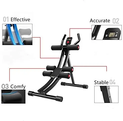 Fitness Core & Abdominal Trainers AB Workout Machine Home Gym Strength Training Ab Cruncher Foldable Fitness Equipment 4