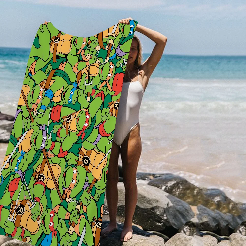 N-Ninja Turtles Towel Microfiber Beach Towel Absorbent Quick dry Soft Yoga Swimming Resort Mountain Climbing Towel 4