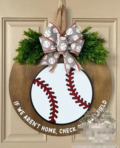 

2023 Добро пожаловать, бейсбольная Магнитная Дверь, украшения, бейсбольный подарок, дверной знак, декоративный каменщик