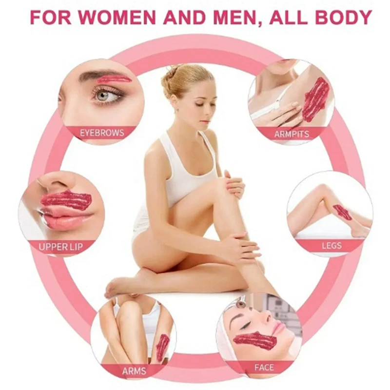 Waxing Wax Beans For Hair Removal Full Body Hot Film Hard Depilatory Wax Beads 300G For Heater Machine
