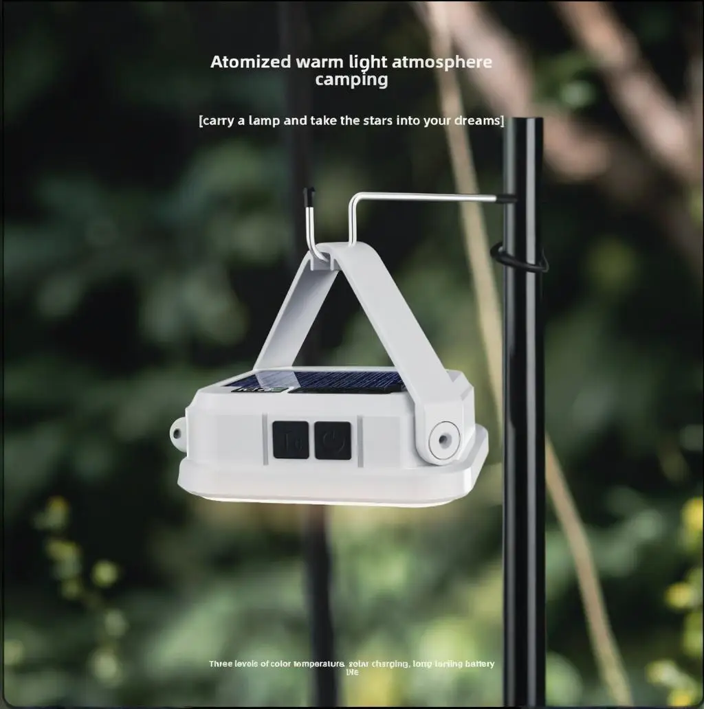 Solar Rechargeable LED Emergency Tent Light 1