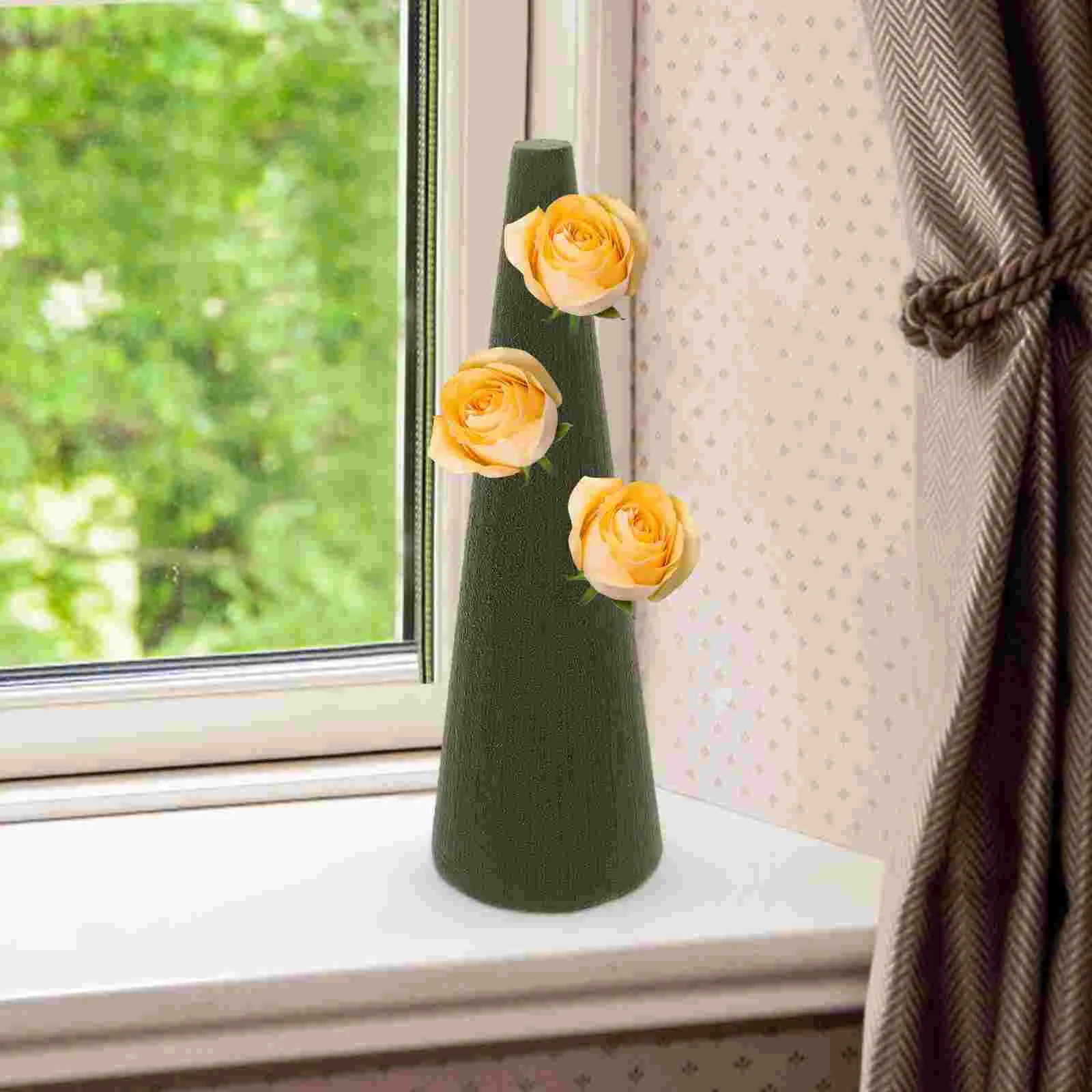 

Flower Muds DIY Cone Shape Flower Muds Flower Diy Material Flower Arrangement Material Christmas Florist Home Flower Mud