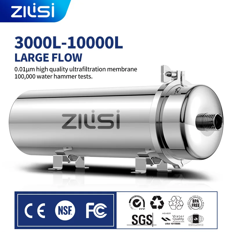 whole house high flow water filter system 5000L-8000L stainless steel mineral water filter Reusable PVDF Lasts Exceed 5 Years