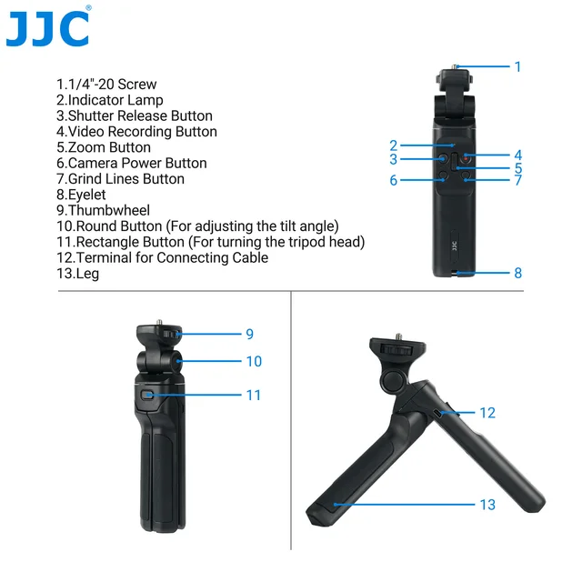 JJC Wired Remote Control For Sony Cameras - Compatible With A7RV, A7S III, A6600, RX100 VII & More (Model SR-F2)