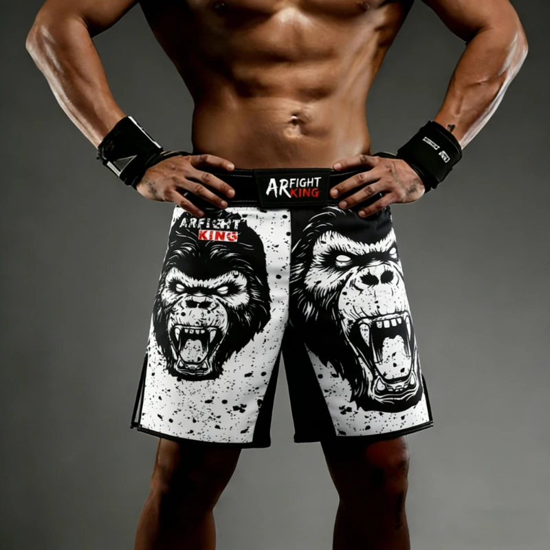 MMA 반바지 고릴라 BJJ 반바지 남성 킥복싱 파이트 반바지 무술 복싱 의류 짐 주짓수 스파링 그래플링 팬츠