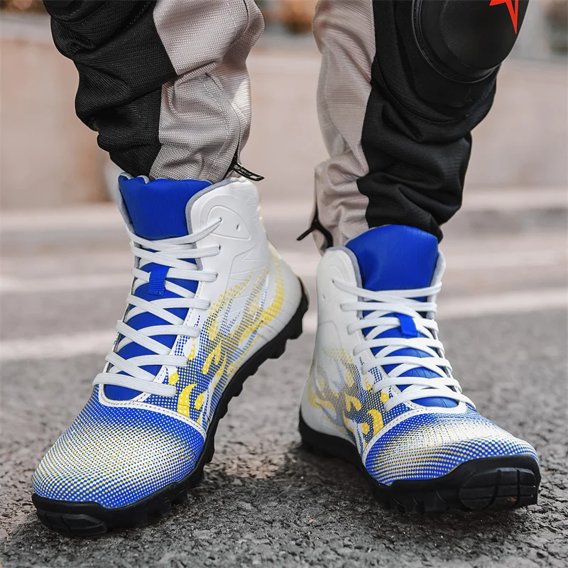 

2023 Professional Men's Motocross Boots Off-Road Vehicle Botas Motobiker Riding Boots Motorcycle Shoes Men Botas Moto shoes
