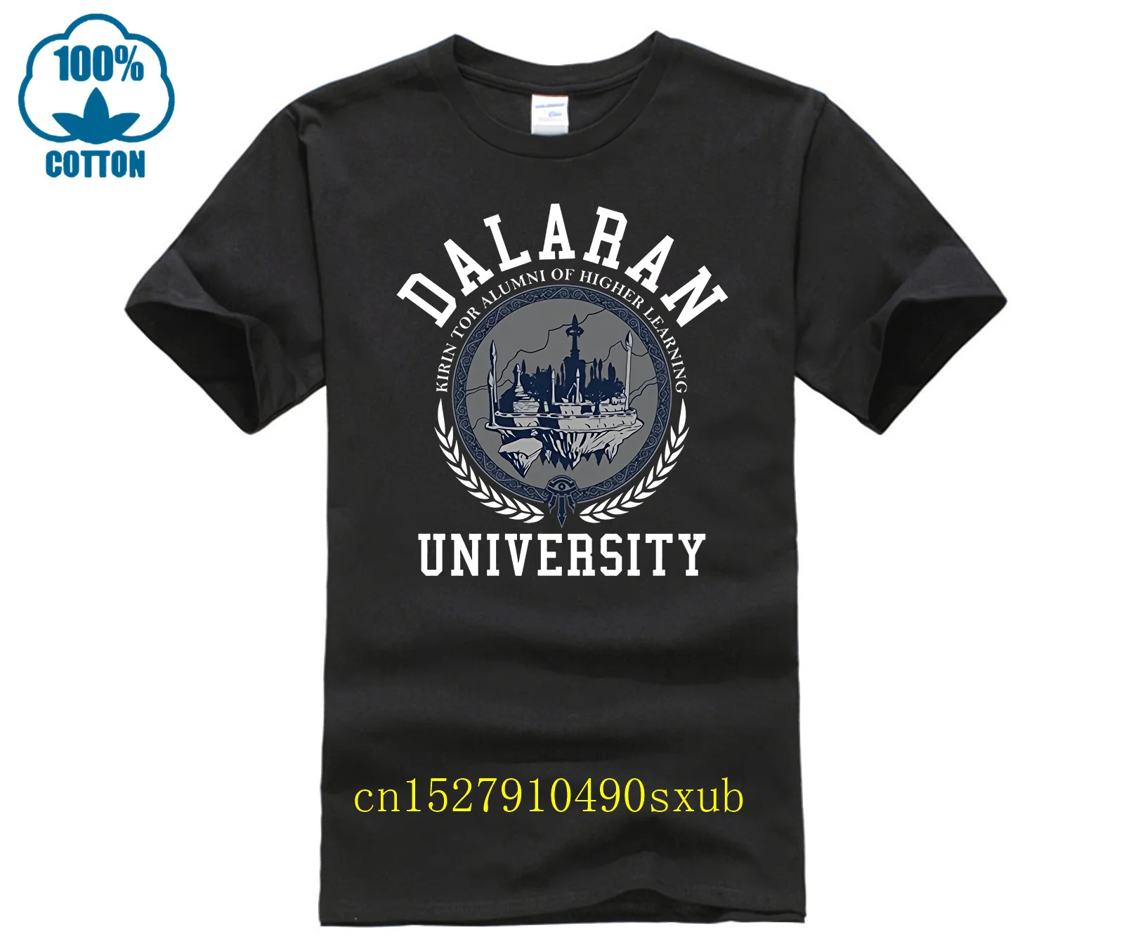 2019 Hot Koop Game T-Shirt Merk T-Shirt World Of Warcraft Mannen Dalaran University Premium T-Shirt T-Shirt In Cotone Regalo