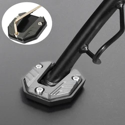 Universal Kickstand Extender and Anti - Skid Base for Scooters and Motorcycles (Titanium color)