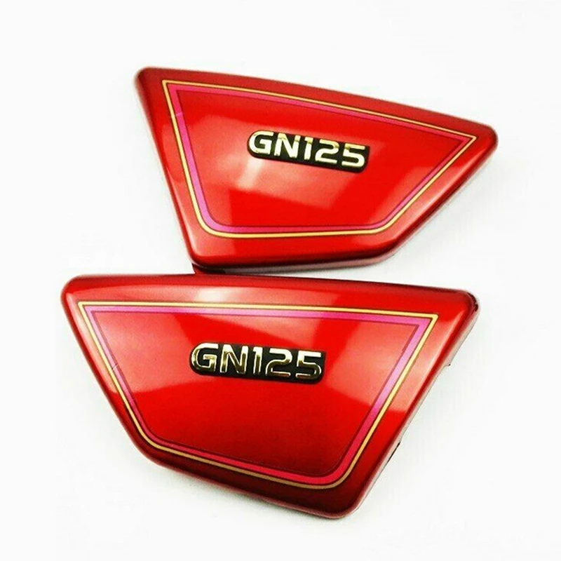 

6X Red Motorcycle Battery Side Cover Frame Side Covers Panels For Suzuki GN125 GN 125