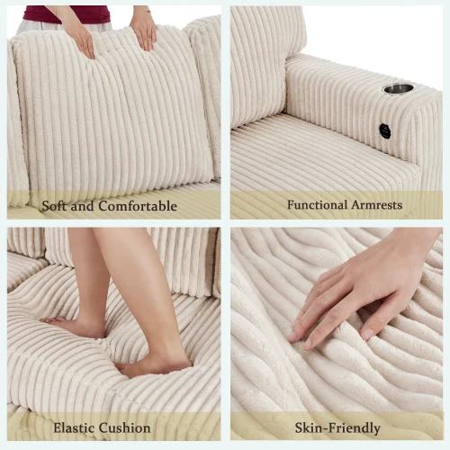 L-Shaped Sleeper Sofa 5
