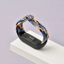

Strap for xiaomi mi band 6/5/4 adjustable Band fabric correas braided solo Loop watchband Scrunchie belt bracelet on mi band 4 5