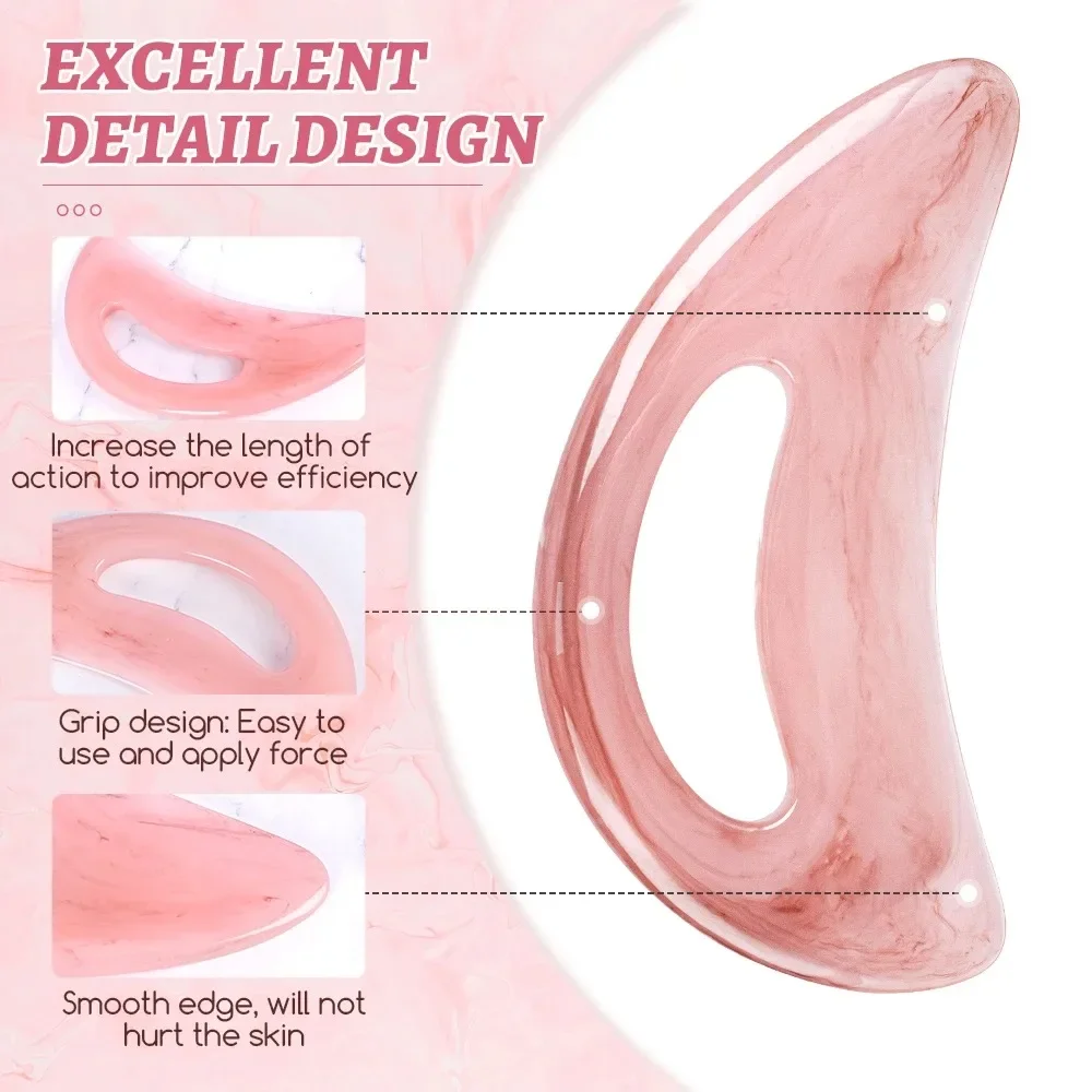 Large Gua Sha Massage Tool Lymphatic Drainage Massager Muscle Scraping Massage Tool Body Sculpting Anti Cellulite Tool for Women