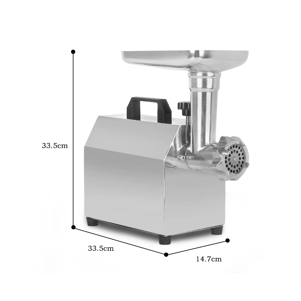 ITOP Mincer Electric Meat Grinder Commercial Sausage Stuffer 140W Capacity 25kg/h Heavy Duty Stainless Steel Chopper 110V 220V 4