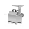ITOP Mincer Electric Meat Grinder Commercial Sausage Stuffer 140W Capacity 25kg/h Heavy Duty Stainless Steel Chopper 110V 220V 4