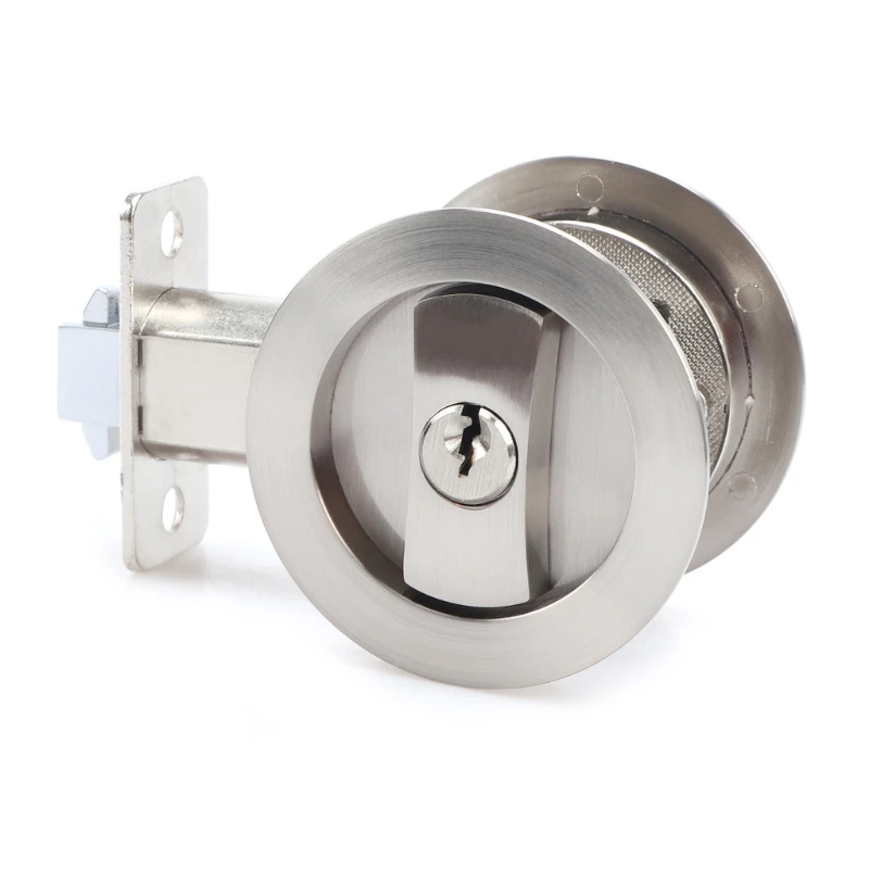 Sliding Door Lock Privacy Door Lock Concealed Invisible Pocket Set Kitchen Bathroom Locks With Keys