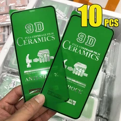 10 - Pack 9D Ceramic Screen Protector - Full Coverage Anti - Shock Guard - 10 Pieces (For iPhone 16 Pro)