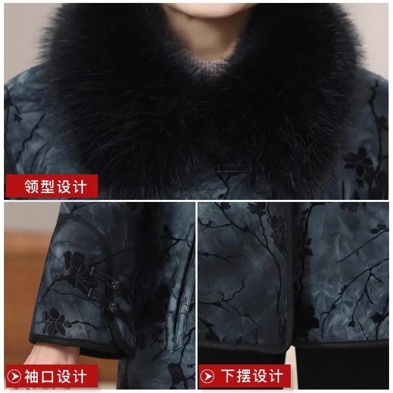Grandma Winter Coat High End Middle-aged Elderly Mother Fur