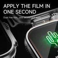 1-5 pièces verre trempé pour Apple Watch Ultra2 49mm protecteur d'écran anti-rayures pour iWatch secondes installation Film de protection 4