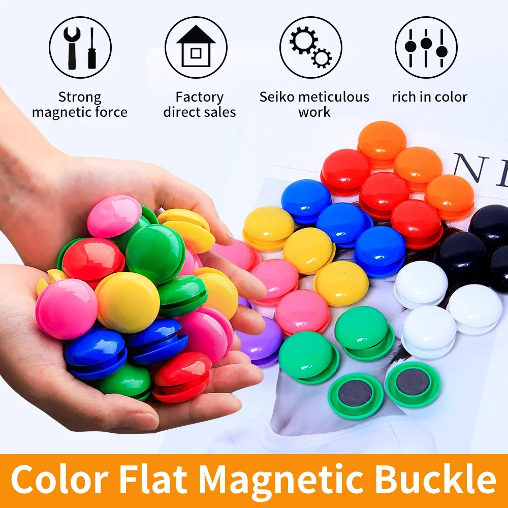 10/20/100PCS Magnetic Nail Magnet 20mm Magnetic Buckle Whiteboard Particle  Refrigerator Sticker - AliExpress