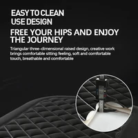 Car Seat Cushion Driver Seat Breathable Cushion Car Comfort Memory Foam Cushion Non-Slip Rubber for Vehicles Office Chair Home 3