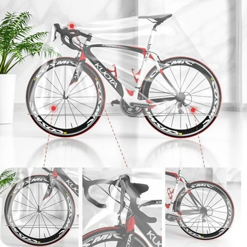 Bicycle Rain Dust Cover Disposable Bike Motorcycle Cover Outdoor MTB Bicycle Protective Cover Bicycle Gear - 3