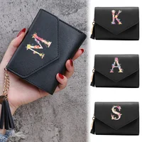Purse Female Mini Wallet Cute Purse Pink Letter Pattern Slim Wallet RFID Blocking Credit Card Holder Coin Pocket ID Window 1