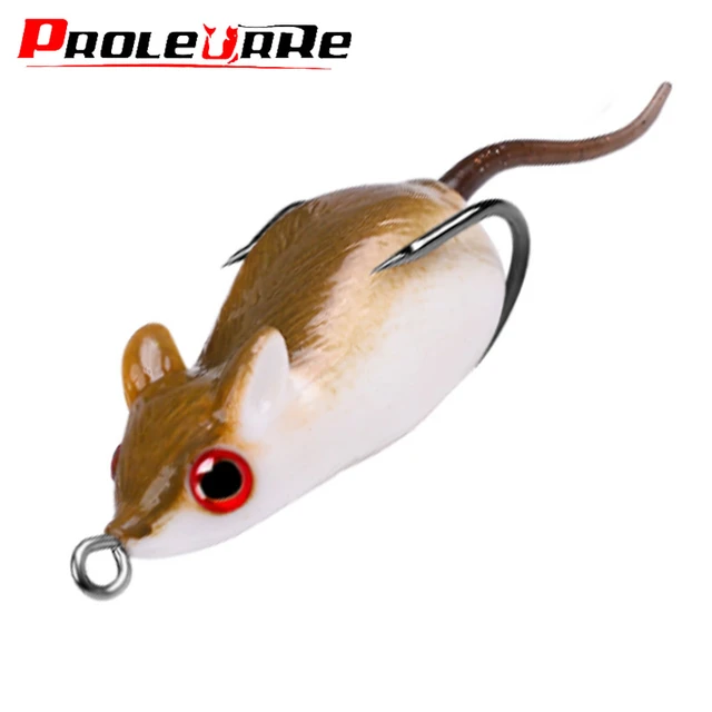 1Pcs Mouse Frog Floating Silicone Soft Lure 6cm 11.5g Shad Wobblers Fishing  Lures Worm Artificial