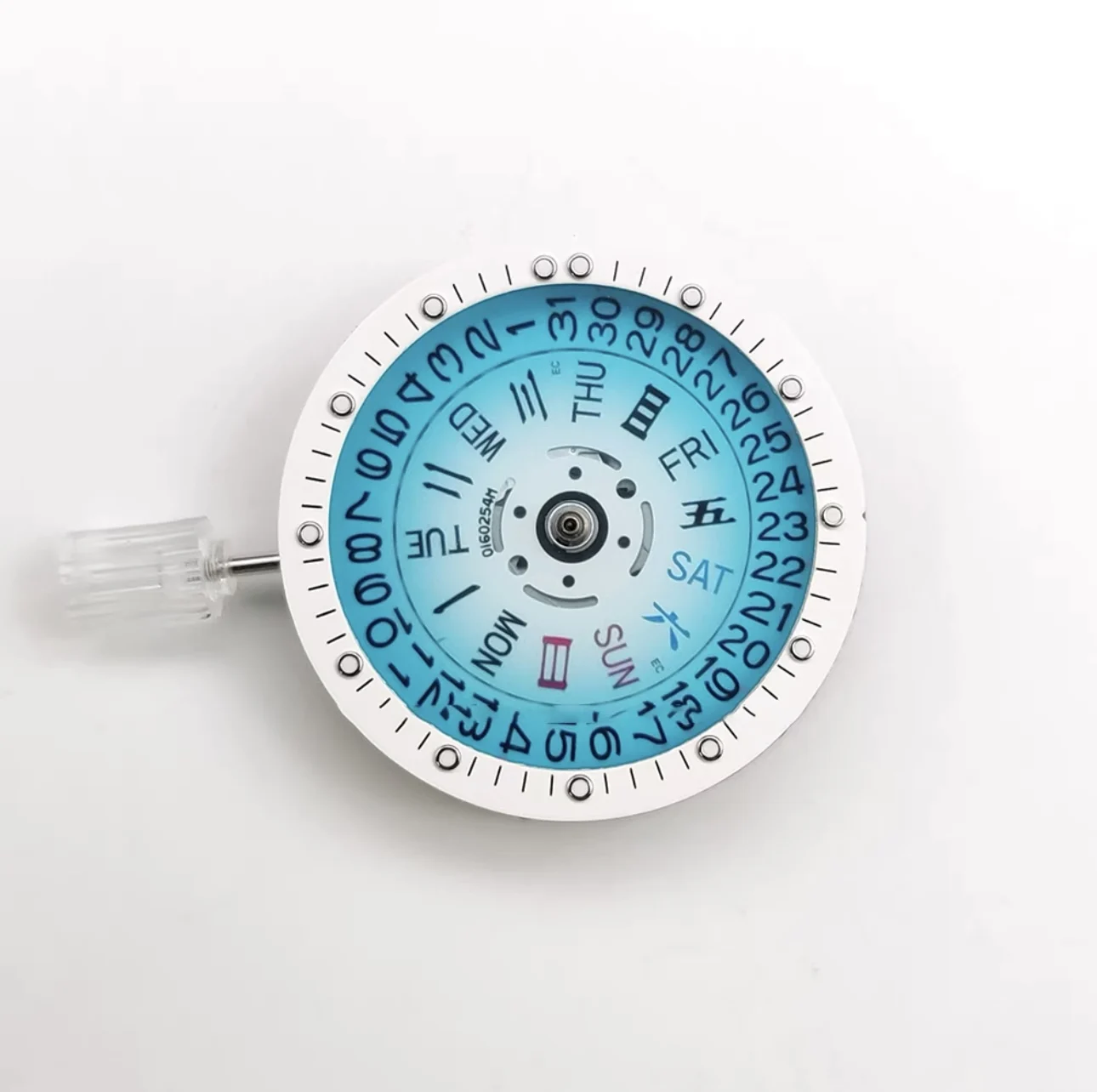 Luminous Dial with Transparent Surface for Mechanical Watches - 28.5mm Diameter