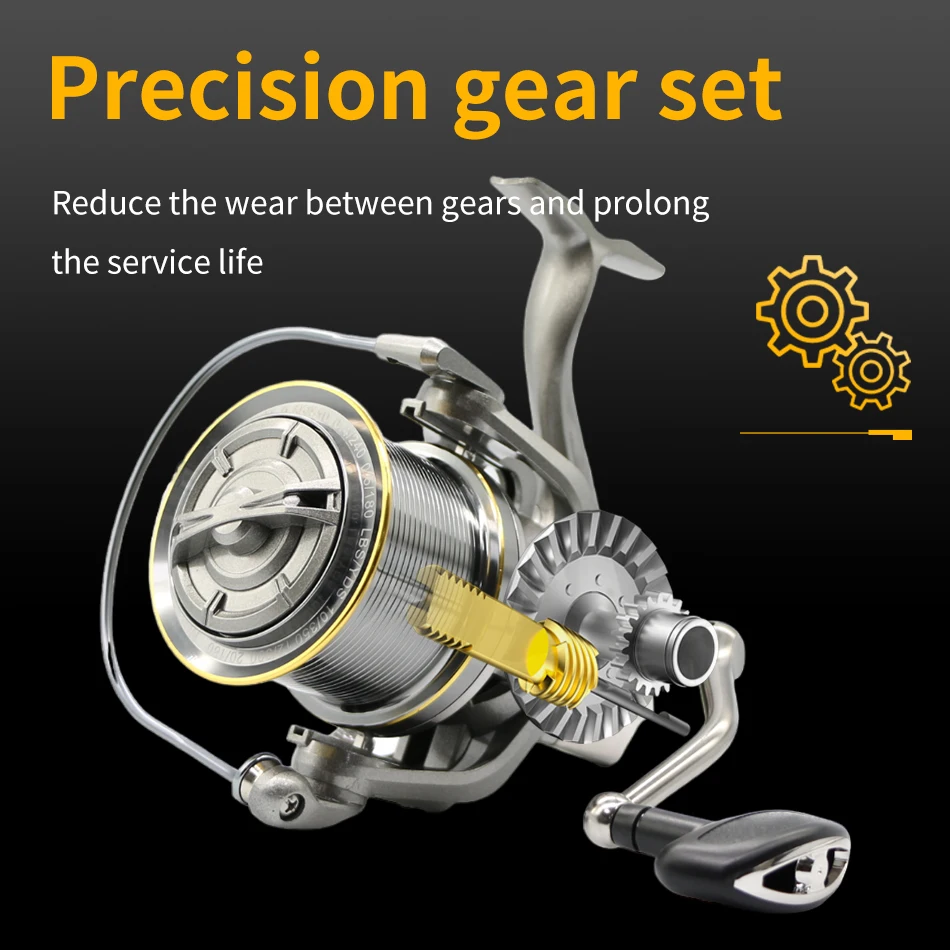 NGK Long Shot Jigging Spinning Reel 8000/9000/10000/12000/14000 Series 17+1B Surf Fishing Reels 55lb Max Drag Saltwater Big Reel 2